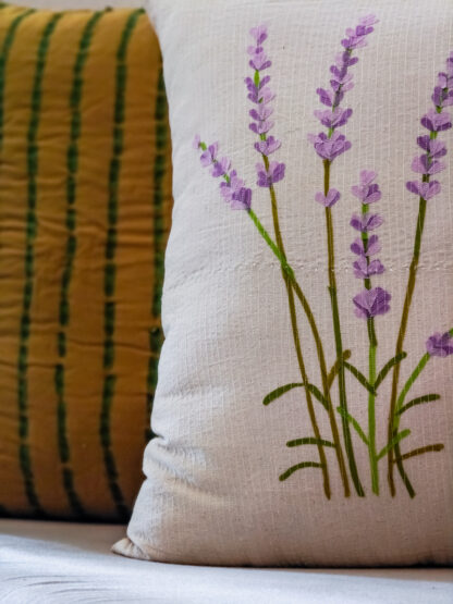 Calyz Lavender Flower Cushion - Image 2